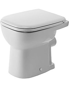 Duravit D-Code Stand Flachspül WC 2109092000 weiss, HygieneGlaze, Abgang waagerecht