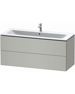 Duravit L-Cube vanity unit LC624300707 122 x 48, 2000 cm, concrete gray matt, 2 drawers, wall-hung