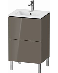 Duravit L-Cube Waschtisch-Unterschrank LC667108989 52x42,1x70,4cm, 2 Auszüge, stehend, flannel grey hochglanz