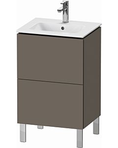 Duravit L-Cube Waschtisch-Unterschrank LC667109090 52x42,1x70,4cm, 2 Auszüge, stehend, flannel grey seidenmatt