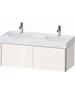 Duravit XSquare Meuble sous lavabo XS406408585 118,4x39,7x46cm, 2 tiroirs, blanc très brillant
