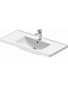 Duravit D-Neo lavabo pour meuble 23671000001 105cm, wondergliss blanc, avec trou pour robinet et trop-plein