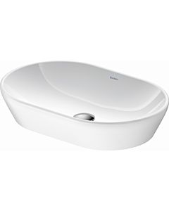 Duravit D-Neo countertop washbasin 2372600070 60x40cm, without overflow, without tap platform, white