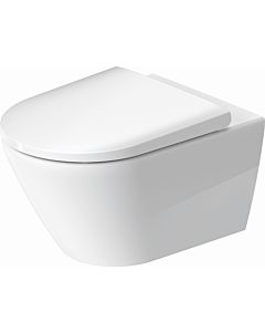 Duravit D-Neo Wand-Tiefspül-WC-Set 45770900A1 mit WC-Sitz und Befestigungssystem Durafix, rimless, weiß