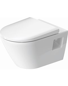 Duravit D-Neo Wand-Tiefspül-WC-Set 45780900A1 mit WC-Sitz und Befestigungssystem Durafix, rimless, weiß