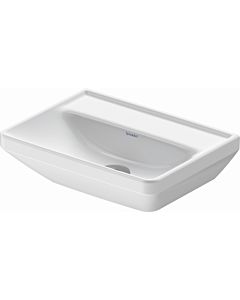 Duravit D-Neo hand wash basin 07384500701 without overflow, without tap hole, white wondergliss