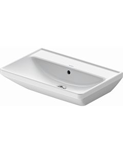 Duravit D-Neo washbasin 2366650060 65 x 44 cm, without tap hole, overflow, tap platform, white