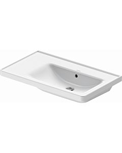 Duravit D-Neo furniture washbasin 2370800060 80 x 48 cm, without tap hole, asymmetrical, basin on the right, with overflow, with tap hole bench