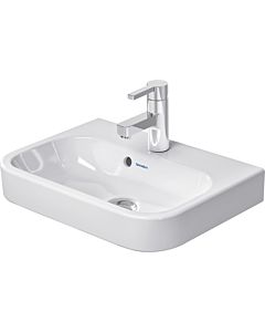 Duravit Happy D2 furniture hand washbasin 07105000001 50 x 36 cm, white, wondergliss, with tap hole