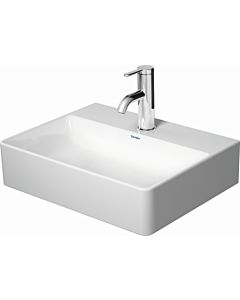 Duravit DuraSquare Handwaschbecken 0732450041 weiß, 45x35cm, ohne Überlauf, mit Hahnloch
