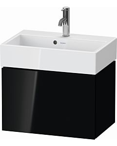 Duravit L-Cube Waschtisch-Unterschrank LC611904040 58,4x39,1x39,4cm, 1 Auszug, wandhängend, schwarz hochglanz