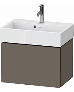 Duravit L-Cube vanity unit LC611909090 58.4x39.1x39.4cm, 2000 pull-out, wall-mounted, flannel gray satin finish