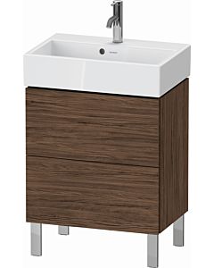 Duravit L-Cube vanity unit LC667902121 58.4x39.1x58.2cm, 2 drawers, standing, dark walnut