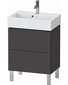 Duravit L-Cube Waschtisch-Unterschrank LC667904949 58,4x39,1x58,2cm, 2 Auszüge, stehend, graphit matt