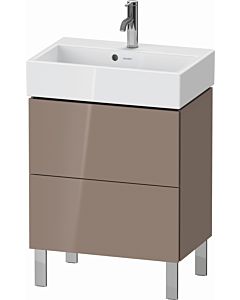 Duravit L-Cube Waschtisch-Unterschrank LC667908686 58,4x39,1x58,2cm, 2 Auszüge, stehend, cappuccino hochglanz