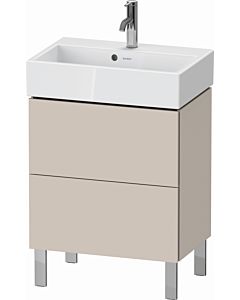 Duravit L-Cube vanity unit LC667909191 58.4x39.1x58.2cm, 2 drawers, standing, taupe matt