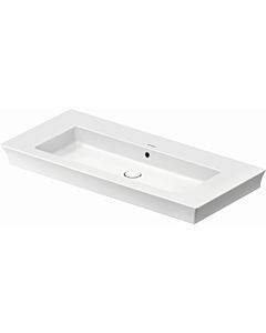 Duravit White Tulip furniture washbasin 2363100060 105 x 49 cm, without tap hole, with overflow, with tap hole bench