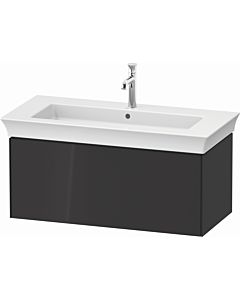 Duravit White Tulip vanity unit WT42420H1H1 98.4 x 45.8 cm, Graphit high gloss, wall- 2000 , match2 pull-out