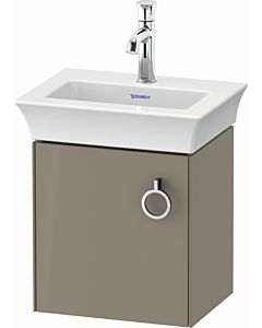 Duravit White Tulip vanity unit WT4250LH2H2 38.4 x 29.8 cm, stone 2000 high gloss, wall-hung, match1 door with handle, left