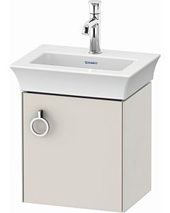 Duravit White Tulip vanity unit WT4250R3939 38.4 x 29.8 cm, Nordic white satin finish, wall hung, 2000 door with handle, right