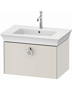 Duravit White Tulip vanity unit WT425103939 68.4 x 45.8 cm, Nordic white silk 2000 , wall-hung, match1 pull-out with handle