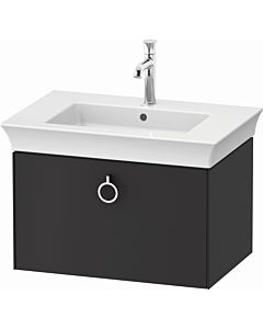 Duravit White Tulip vanity unit WT425105858 68.4 x 45.8 cm, Graphit silk matt, wall- 2000 , match2 pull-out with handle
