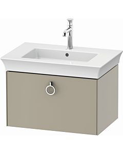 Duravit White Tulip vanity unit WT425106060 68.4 x 45.8 cm, Taupe Seidenmatt , wall- 2000 , match2 pull-out with handle