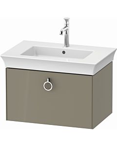 Duravit White Tulip vanity unit WT42510H2H2 68.4 x 45.8 cm, stone 2000 high gloss, wall-hung, match1 pull-out with handle