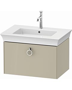 Duravit White Tulip vanity unit WT42510H3H3 68.4 x 45.8 cm, Taupe high gloss, wall- 2000 , match2 pull-out with handle