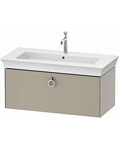 Duravit White Tulip vanity unit WT425206060 98.4 x 45.8 cm, Taupe Seidenmatt , wall- 2000 , match2 pull-out with handle