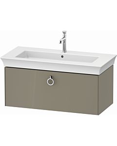 Duravit White Tulip vanity unit WT42520H2H2 98.4 x 45.8 cm, stone 2000 high gloss, wall-hung, match1 pull-out with handle