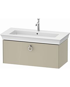 Duravit White Tulip vanity unit WT42520H3H3 98.4 x 45.8 cm, Taupe high gloss, wall- 2000 , match2 pull-out with handle