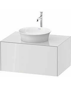 Duravit White Tulip vanity unit WT497508585 80 x 55 cm, Weiß Hochglanz , wall- 2000 , match2 pull-out, 2000 console plate