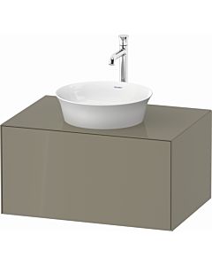Duravit White Tulip vanity unit WT49750H2H2 80 x 55 cm, stone 2000 high gloss, wall-hung, match1 pull-out, 2000 console plate