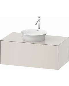 Duravit White Tulip vanity unit WT497603939 100 x 55 cm, Nordic white silk 2000 , wall-hung, match1 pull-out, 2000 console plate