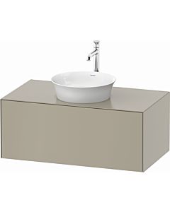 Duravit White Tulip vanity unit WT497606060 100 x 55 cm, Taupe Seidenmatt , wall- 2000 , match2 pull-out, 2000 console plate