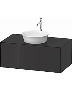Duravit White Tulip vanity unit WT49760H1H1 100 x 55 cm, Graphit high gloss, wall- 2000 , match2 pull-out, 2000 console plate