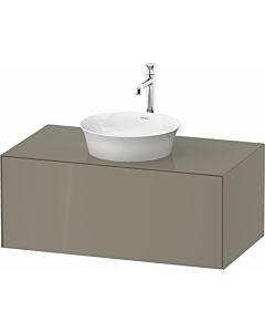 Duravit White Tulip vanity unit WT49760H2H2 100 x 55 cm, stone 2000 high gloss, wall-hung, match1 pull-out, 2000 console plate
