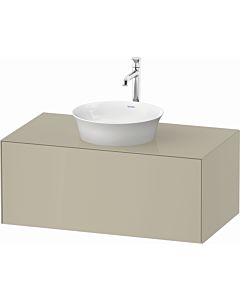 Duravit White Tulip vanity unit WT49760H3H3 100 x 55 cm, Taupe high gloss, wall- 2000 , match2 pull-out, 2000 console plate