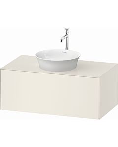 Duravit White Tulip vanity unit WT49760H4H4 100 x 55 cm, Nordic Weiß Hochglanz , wall- 2000 , match2 pull-out, 2000 console plate