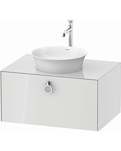 Duravit White Tulip vanity unit WT498008585 80 x 55 cm, Weiß Hochglanz , wall- 2000 , match2 pull-out with handle, 2000 console plate