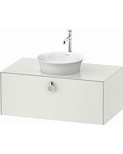 Duravit White Tulip vanity unit WT498103636 100 x 55 cm, white silk 2000 , wall-mounted, match1 pull-out with handle, 2000 console plate