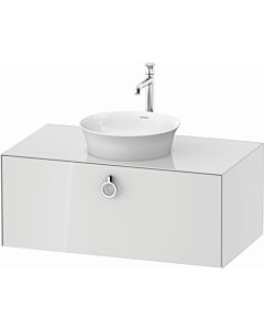Duravit White Tulip vanity unit WT498108585 100 x 55 cm, Weiß Hochglanz , wall- 2000 , match2 pull-out with handle, 2000 console plate