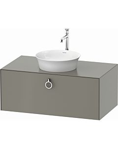 Duravit White Tulip vanity unit WT498109292 100 x 55 cm, stone 2000 silk matt, wall-hung, match1 pull-out with handle, 2000 console plate