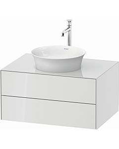 Duravit White Tulip vanity unit WT498508585 80 x 55 cm, Weiß Hochglanz , wall-hung, 2 drawers, 2000 console plate