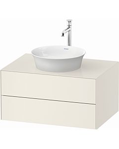 Duravit White Tulip vanity unit WT49850H4H4 80 x 55 cm, Nordic Weiß Hochglanz , wall-hung, 2 drawers, 2000 console plate