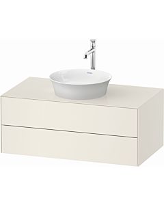Duravit White Tulip vanity unit WT49860H4H4 100 x 55 cm, Nordic Weiß Hochglanz , wall-hung, 2 drawers, 2000 console plate