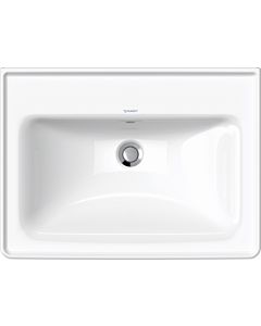 Duravit D-Neo lavabo pour meuble 23676500601 65cm, wondergliss blanc, sans trou pour robinet, avec trop-plein