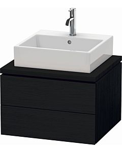 Duravit L-Cube vanity unit LC581501616 62 x 54.7 cm, black oak, for console, 2 drawers