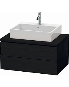 Duravit L-Cube vanity unit LC581701616 82 x 54.7 cm, black oak, for console, 2 drawers